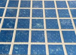 Пленка пвх haogenplast Matrix Blue-3D, синяя мозаика-3D